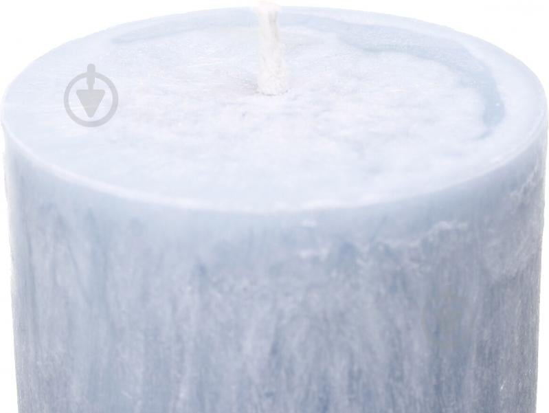 Свічка Циліндр пальмова блакитна 6х10 см ТМ FAYNE - фото 3