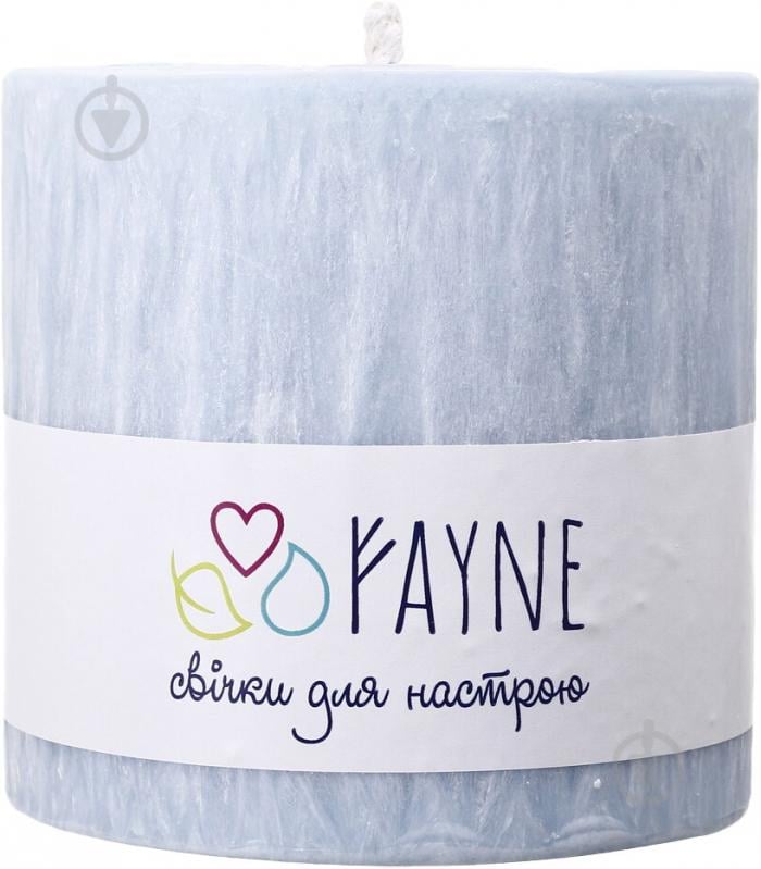 Свічка Циліндр пальмова блакитна 10х10 см ТМ FAYNE - фото 1