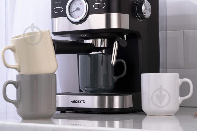 Чашка Ardesto Carlo 300 мл серая AR3047GR - фото 5