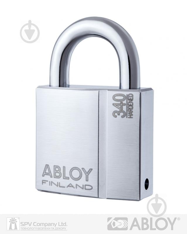 Замок навесной Abloy PL 340 Protec2 2KEY 25x10 мм открытый (амбарный) - фото 1