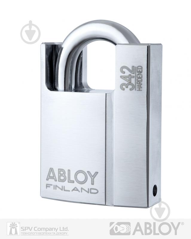 Замок навесной Abloy PL 342 Protec2 2KEY 25x10 мм открытый (амбарный) - фото 1