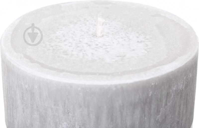 Свічка Циліндр пальмова сіра 10х10 см ТМ FAYNE - фото 3