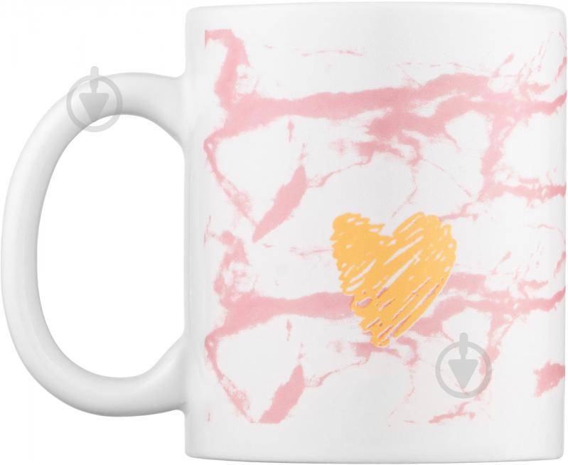 Чашка Ardesto Hello 350 мл бело-розовая AR3048WP - фото 5