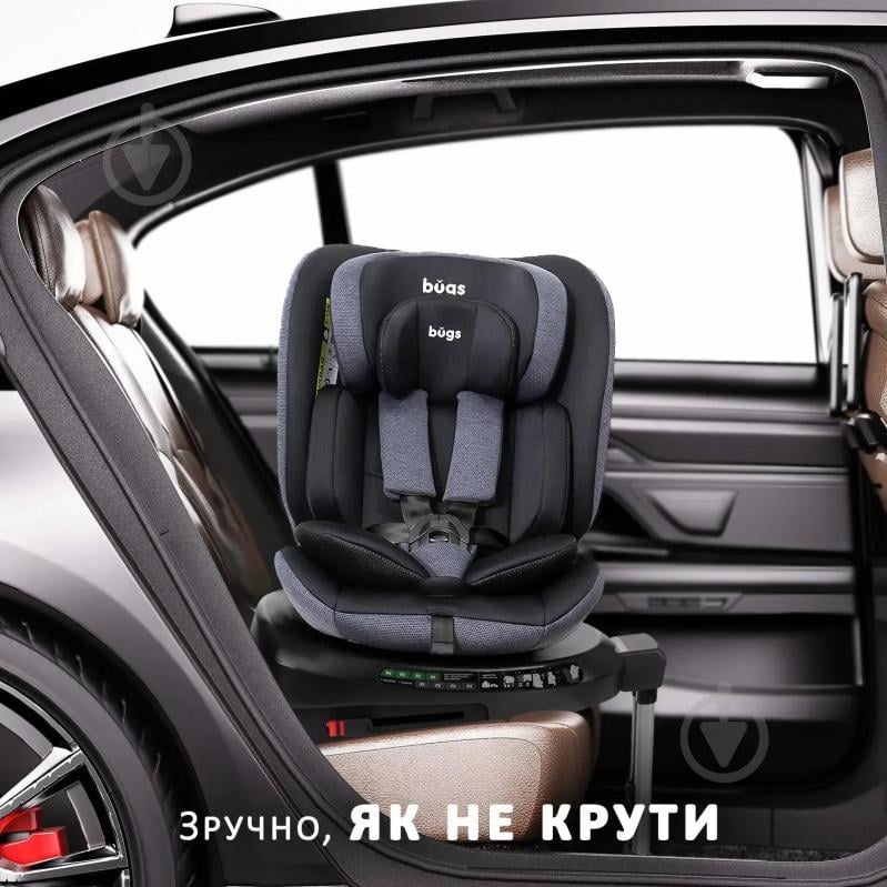 Автокресло Bugs Aera 360 Forest Pine серый grey - фото 10