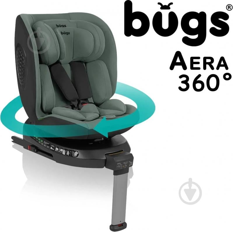 Автокресло Bugs Aera 360 Forest Pine зеленый - фото 15