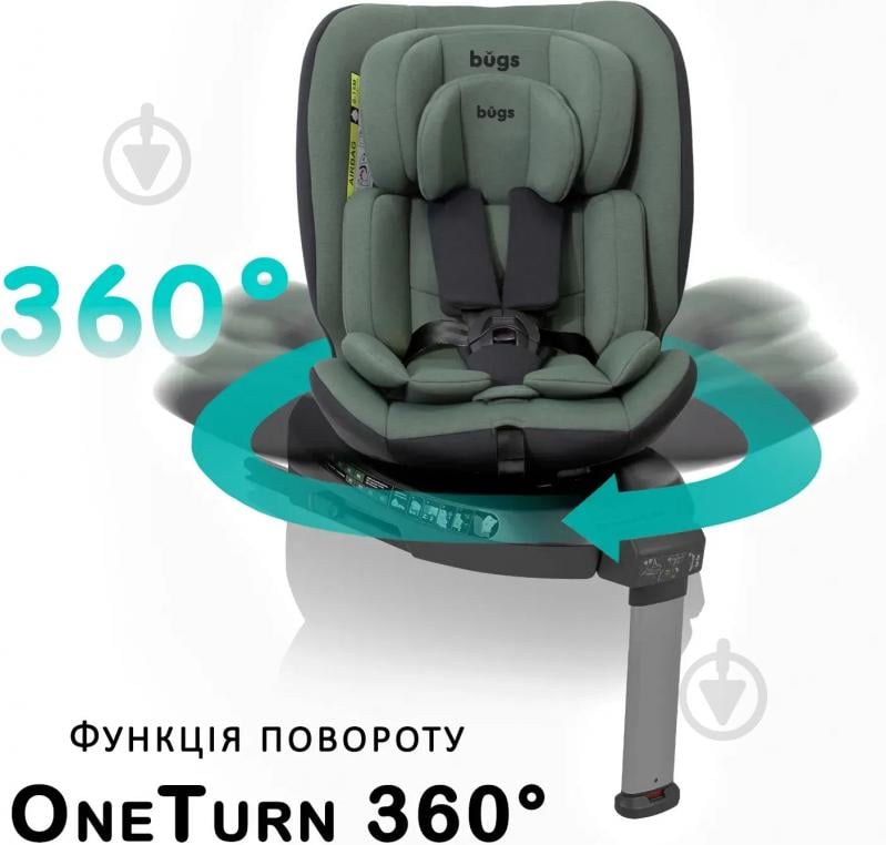 Автокресло Bugs Aera 360 Forest Pine зеленый - фото 10