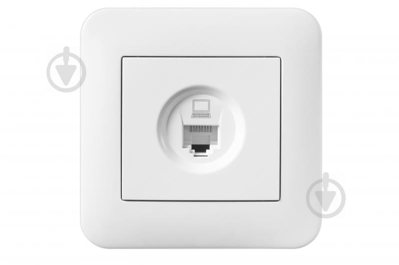 Розетка компьютерная Hausmark Luno IP20 белый 709-0202-139 - фото 1