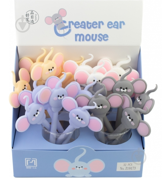 Гибкая ручка Maxi Greater ear mouse, 4 дизайна - фото 1 Гибкая ручка Maxi Greater ear mouse, 4 дизайна - фото 1