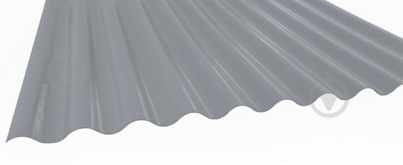 Шифер Волнопласт усиленый 2,1x1,18м x 1мм волна светло-серый - фото 1 Шифер Волнопласт усиленый 2,1x1,18м x 1мм волна светло-серый - фото 1