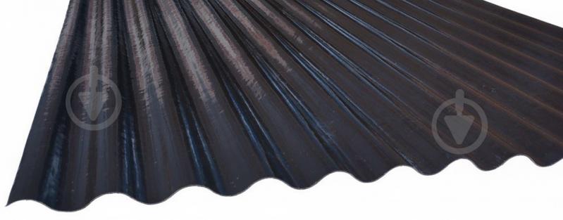 Шифер Волнопласт усиленый 2,1x1,18м x 1мм волна темно-коричневый - фото 1 Шифер Волнопласт усиленый 2,1x1,18м x 1мм волна темно-коричневый - фото 1