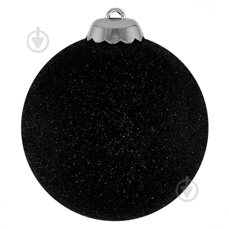 Елочная игрушка MIS LT Шар d 60 мм черный - фото 1