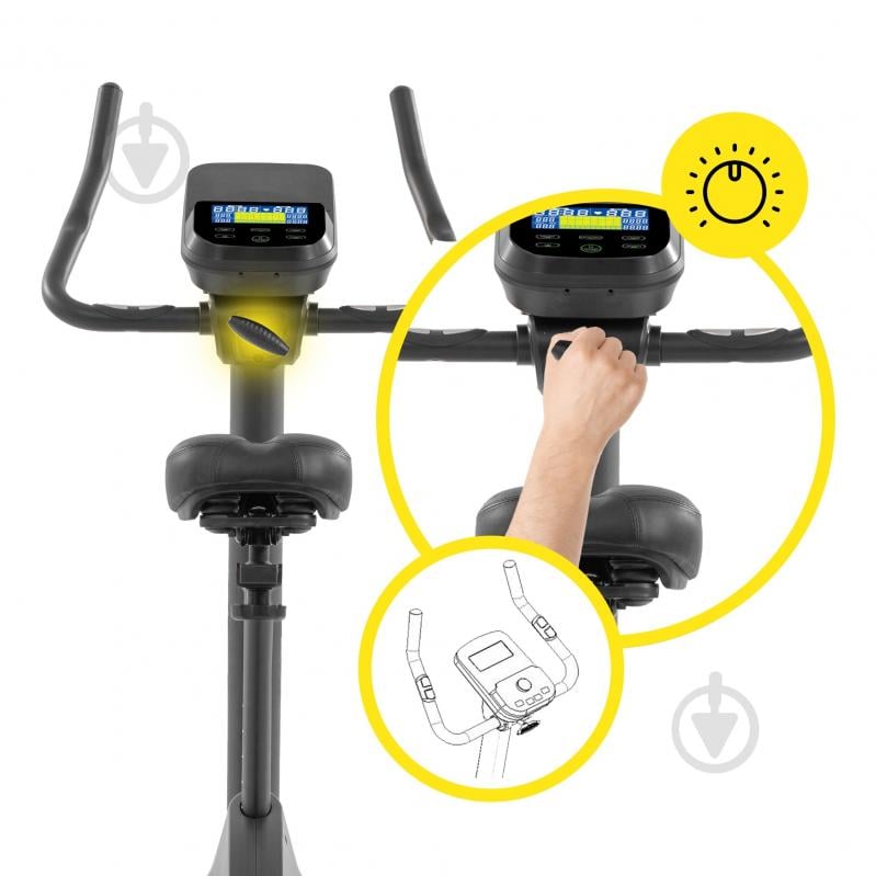 Велотренажер Cornix EB-AMBER-BLK AW2526 - фото 9