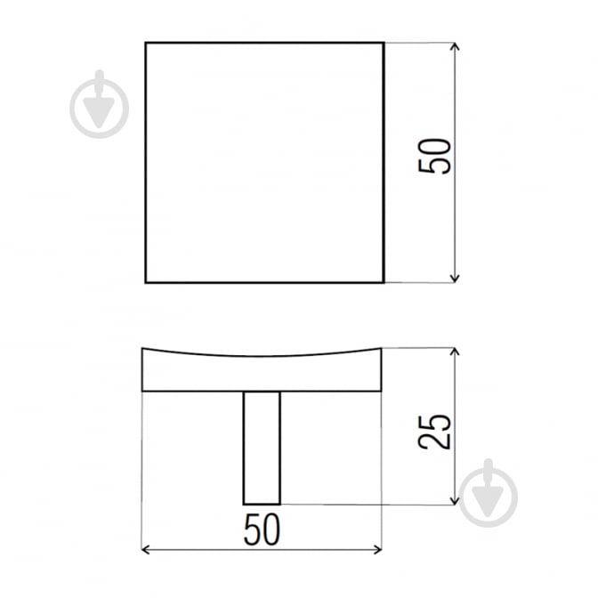 Меблева ручка кнопка DC K-728 G5 32 мм 72277 матовий нікель - фото 3