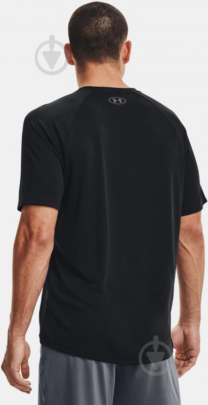 Футболка Under Armour UA Tech 2.0 SS Tee 1326413-001 р.2XL чорно-сірий - фото 4