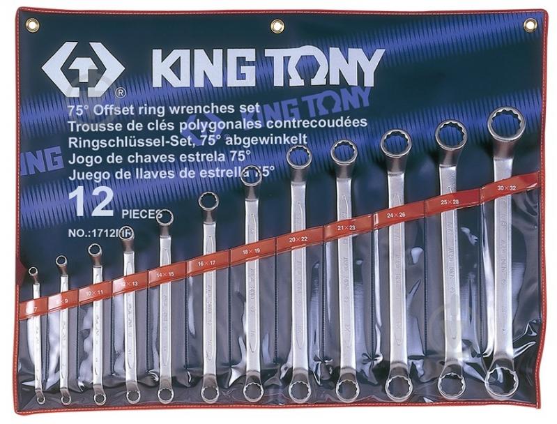 Набір ключів накидних KING TONY 12 шт. (6-32 мм) 1712MR - фото 1 Набір ключів накидних KING TONY 12 шт. (6-32 мм) 1712MR - фото 1