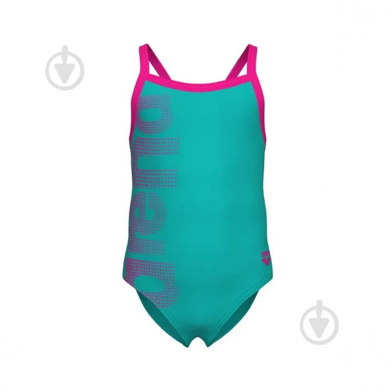 Купальник Arena LOGO KIDS GIRL ONE PIECE 003605-890 бирюзовый - фото 1