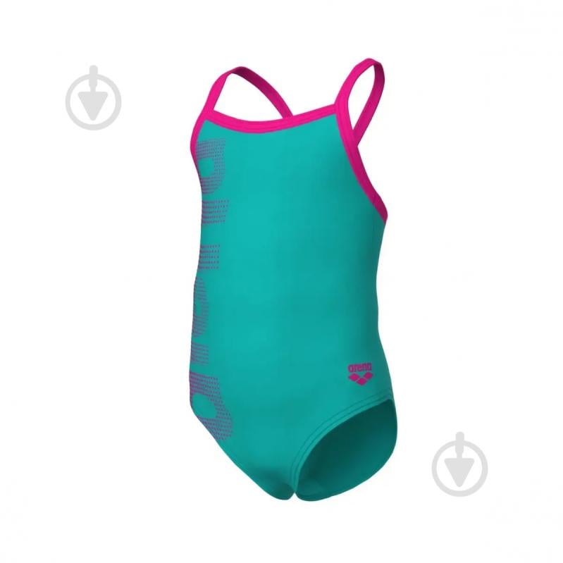 Купальник Arena LOGO KIDS GIRL ONE PIECE 003605-890 бирюзовый - фото 4