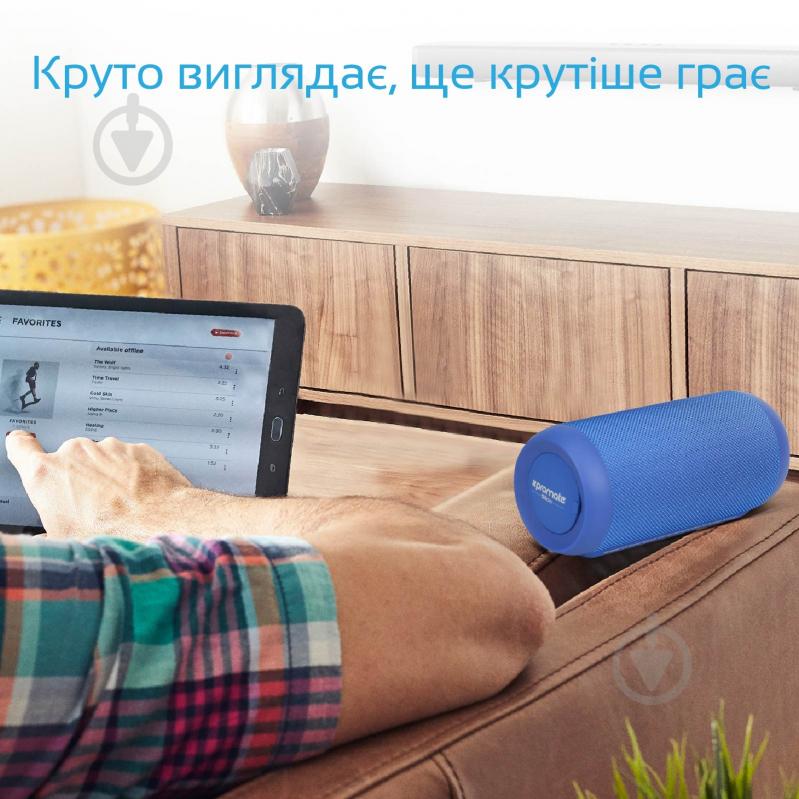 Портативная колонка Promate Silox 2.0 blue (silox.blue) - фото 8