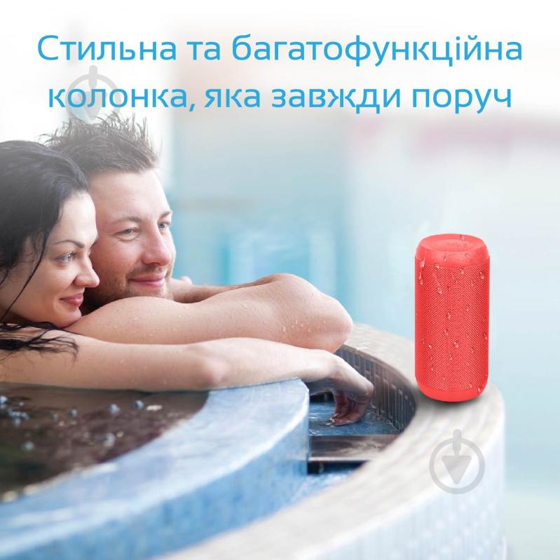 Портативная колонка Promate Silox 2.0 red (silox.red) - фото 7