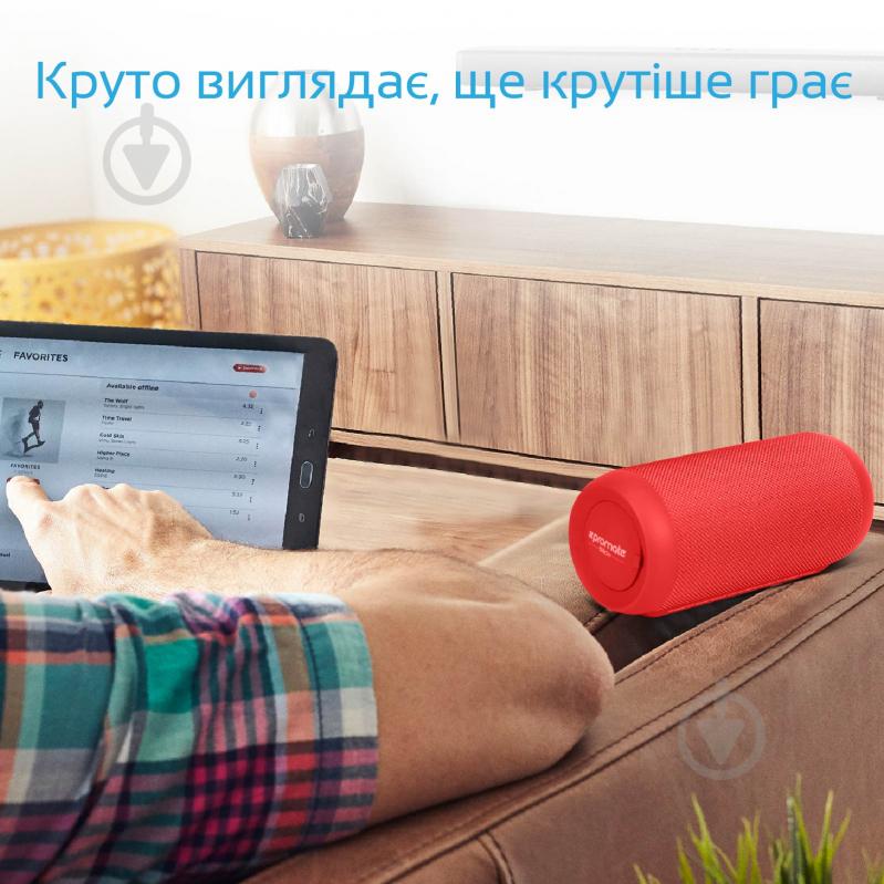 Портативна колонка Promate Silox 2.0 red (silox.red) - фото 9