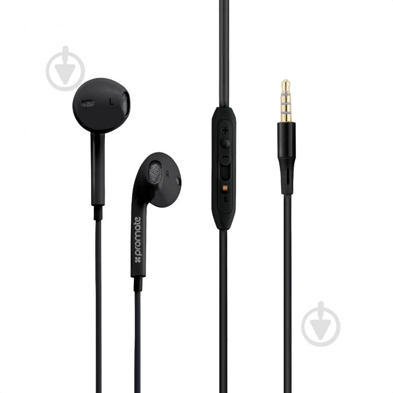 Наушники Promate gearPod-iS2 black (gearpod-is2.black) - фото 1