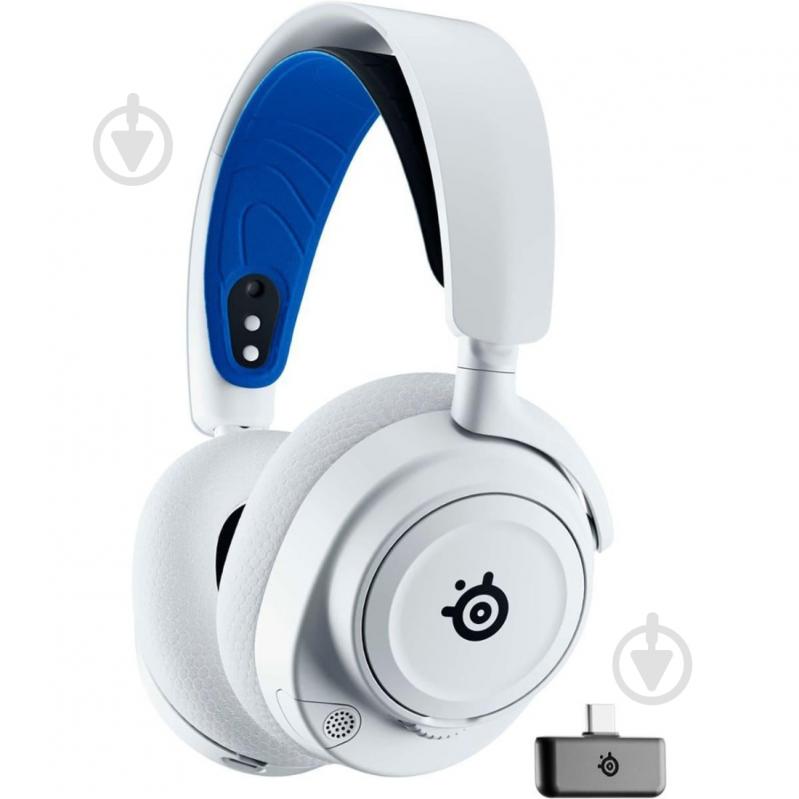 Гарнітура ігрова SteelSeries Arctis Nova 7P Wireless white (61561) - фото 1