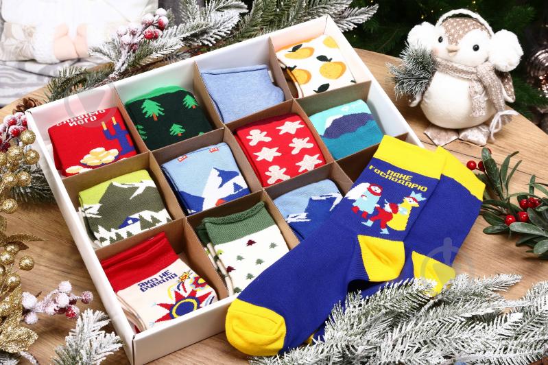 Набір Leostep Адвент-календар з 12 шкарпеток 80097000 р.35-37 - фото 7 Набір Leostep Адвент-календар з 12 шкарпеток 80097000 р.35-37 - фото 7