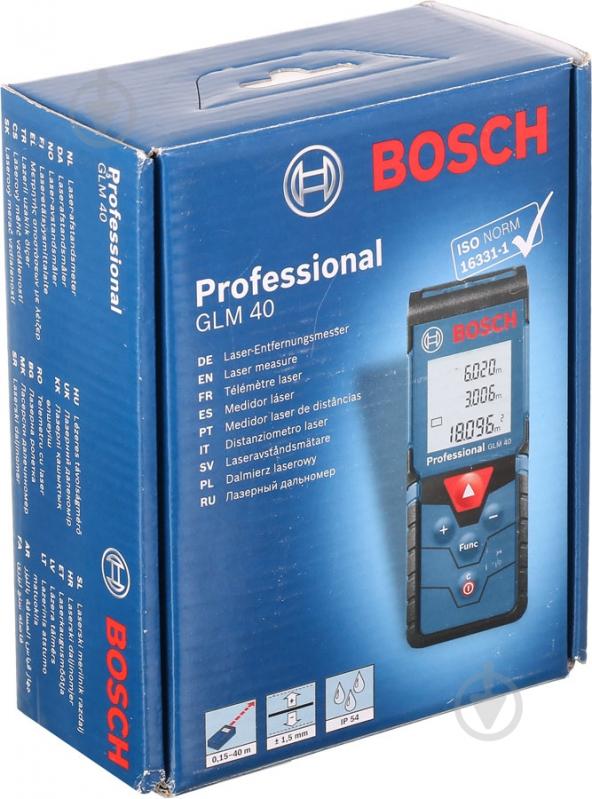 Далекомір лазерний Bosch Professional GLM 40 0601072902 - фото 7