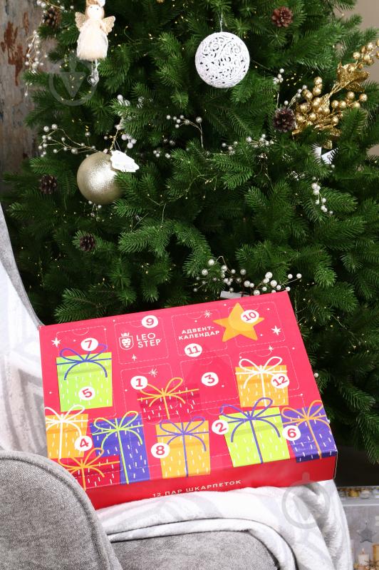 Набір Leostep Адвент-календар з 12 шкарпеток 80097000 р.38-40 - фото 5 Набір Leostep Адвент-календар з 12 шкарпеток 80097000 р.38-40 - фото 5