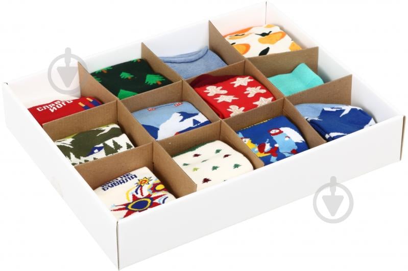 Набір Leostep Адвент-календар з 12 шкарпеток 80097000 р.41-43 - фото 2 Набір Leostep Адвент-календар з 12 шкарпеток 80097000 р.41-43 - фото 2