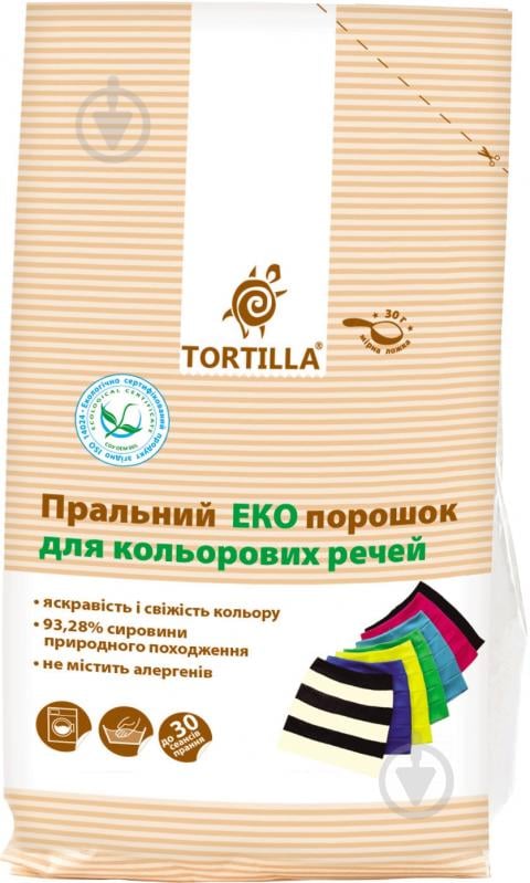 Пральний порошок для машинного та ручного прання TORTILLA Еко для кольорових речей 1,5 кг - фото 