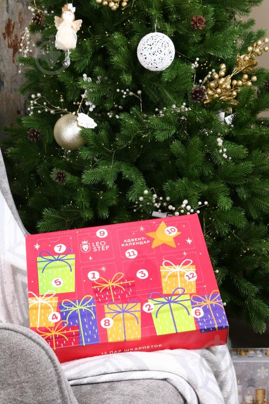Набір Leostep Адвент-календар з 12 шкарпеток 80097000 р.45-47 - фото 8 Набір Leostep Адвент-календар з 12 шкарпеток 80097000 р.45-47 - фото 8