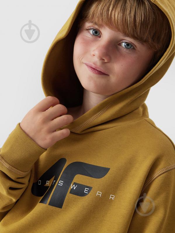 Джемпер 4F SWEATSHIRT M628 4FJAW23TSWSM628-74S коричневий - фото 4