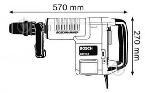 Відбійний молоток Bosch Professional GSH 11 E 0611316796 - фото 4