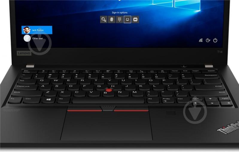 Ноутбук Lenovo ThinkPad T14 14 (20W000AWRA) black - фото 15