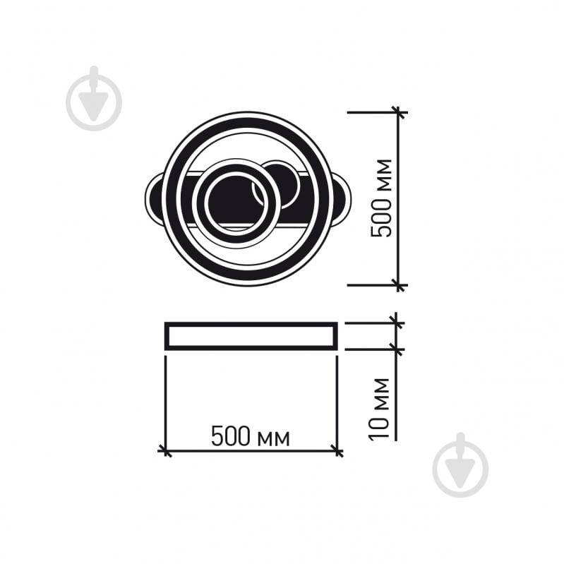 Люстра світлодіодна Eurolamp A31 190 Вт білий LED-LR-190-A31 - фото 5