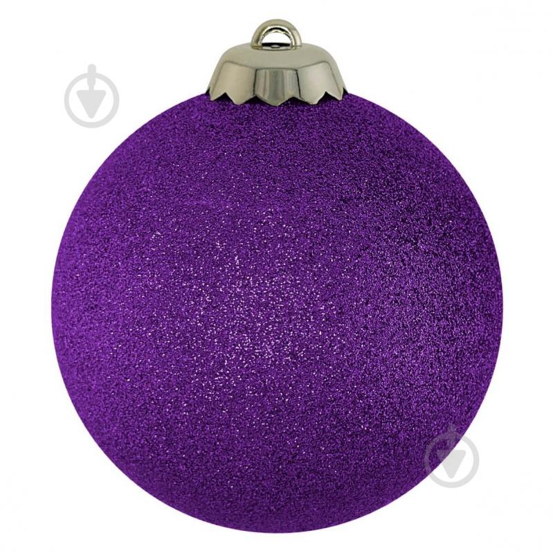 Елочная игрушка MIS LT Шар d 100 мм фиолетовый - фото 1