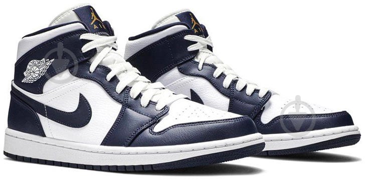 Кроссовки мужские демисезонные Jordan AIR 1 MID 554724-174 р.45 синие - фото 3