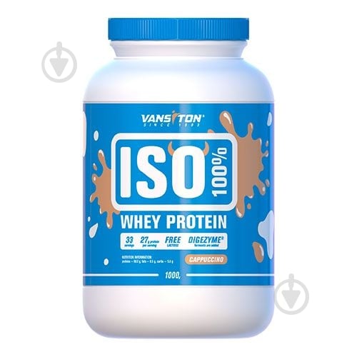 Протеин Vansiton ISO Whey Капучино 1000 г - фото 1