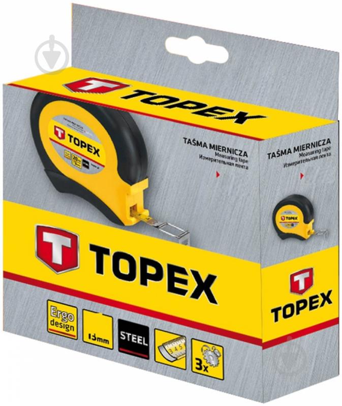Рулетка Topex 28C423 30 м x 13 мм - фото 2