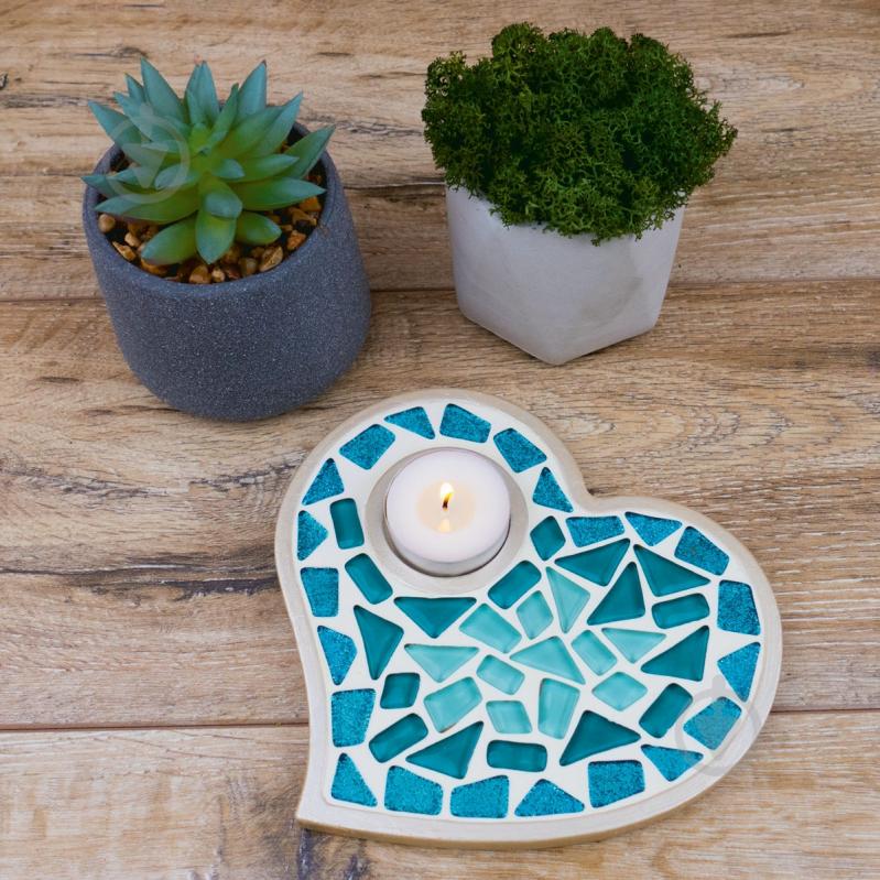 Мозаика Mosaaro Подсвечник Сердце MA1011 - фото 4