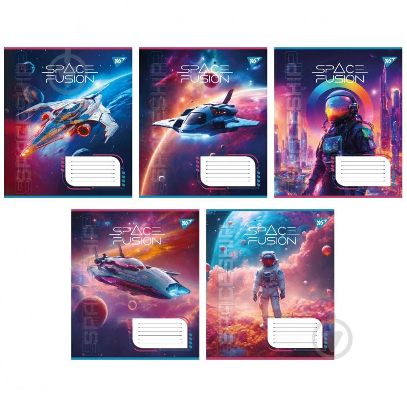 Зошит шкільний 48 аркушів лінія Space fusion (767132) YES - фото 1 Зошит шкільний 48 аркушів лінія Space fusion (767132) YES - фото 1