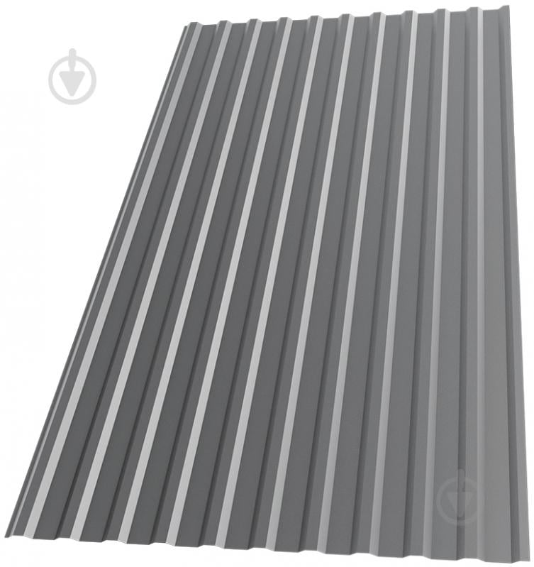Профнастил оцинкованный Tile С-14 935x2000 мм цинк - фото 1