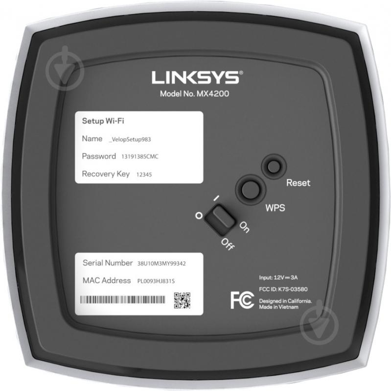 Wi-Fi-система Linksys Velop MX12600 (MX12600-EU) - фото 7 Wi-Fi-система Linksys Velop MX12600 (MX12600-EU) - фото 7