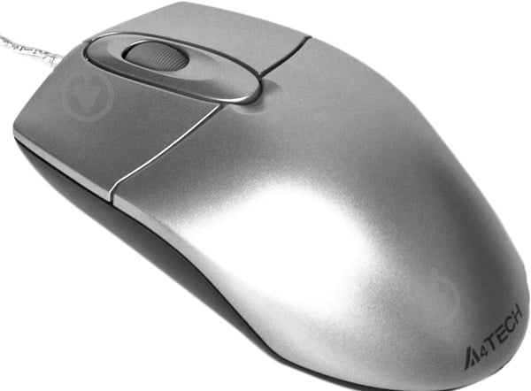 Миша A4Tech OP-720 USB Silver - фото 2