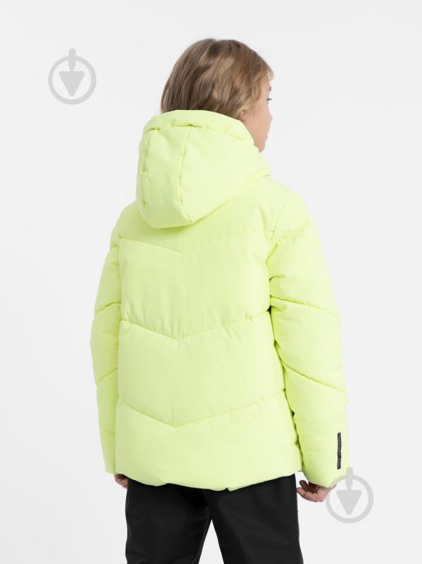 Куртка для девочек 4F TECHNICAL JACKET F293 4FJAW23TTJAF293-72N желтая - фото 4