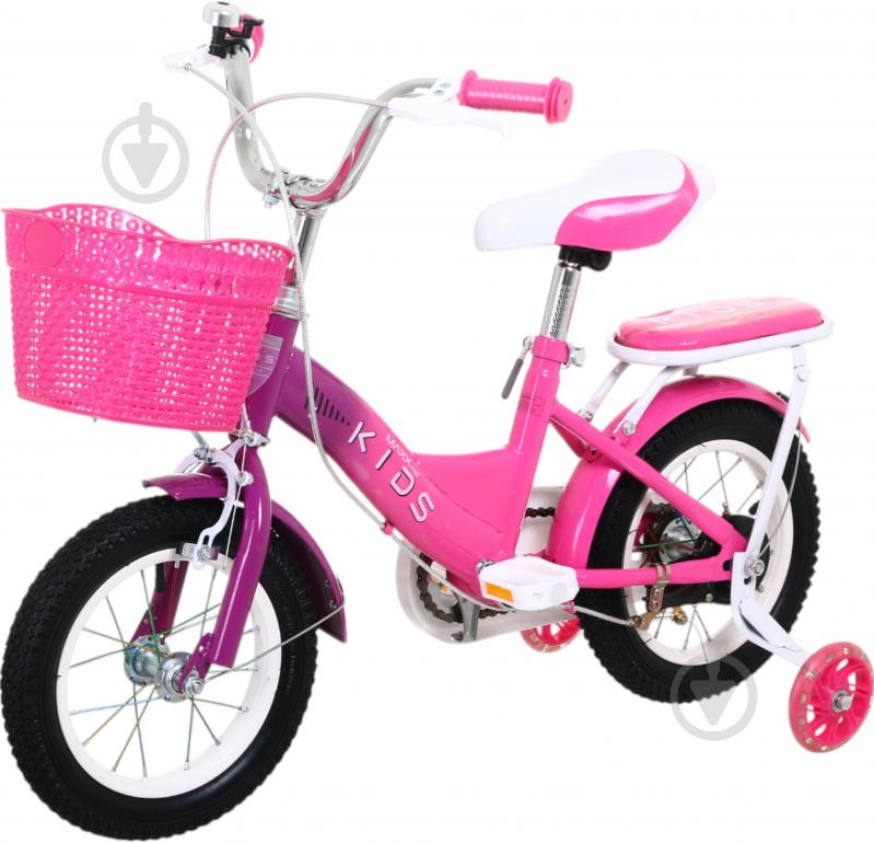 Велосипед дитячий MaxxPro kids 12' KQ-10 фуксія - фото 1