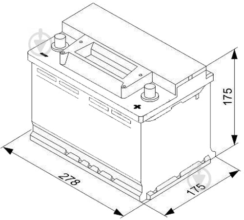 Акумулятор автомобільний Bosch S4 72Ah 680A 12V «+» праворуч (0092S40070) - фото 3