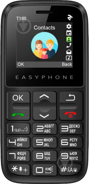 Мобильный телефон 2E T180 Dual Sim black - фото 1