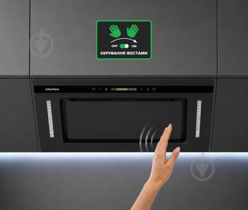Витяжка Interline JOLLY BL A/60/GL/K Nano Matte - фото 3